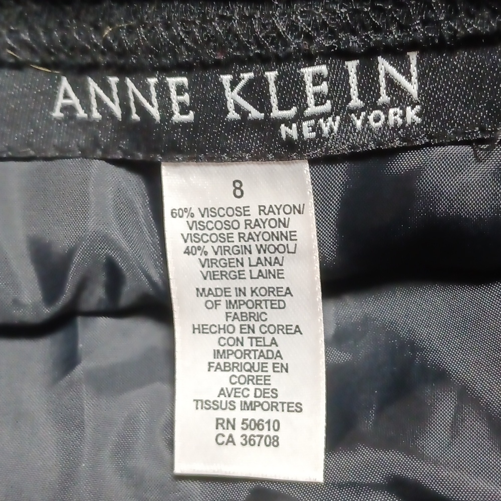 Anne Klein Wool Blend A Line Skirt - Picture 4 of 5